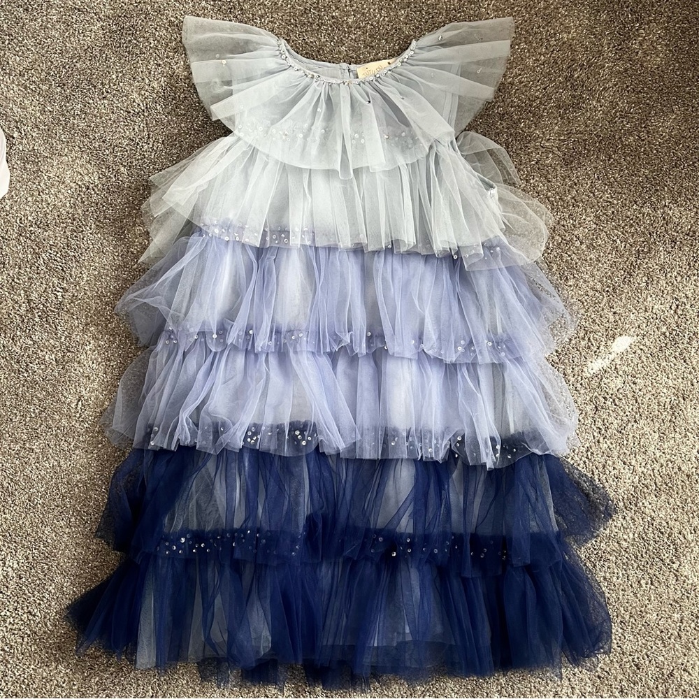 Tutu du monde dress NWT ombré blue lace dress